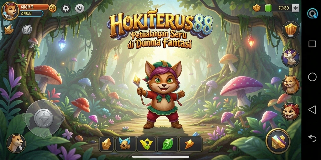 Screenshot gameplay HOKITERUS88 menunjukkan aksi petualangan yang seru.