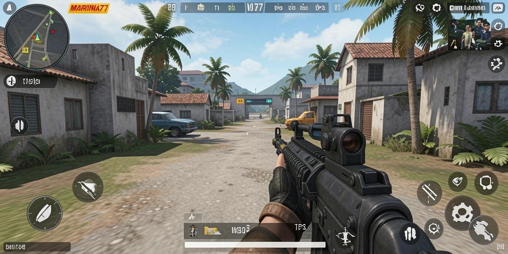 Tampilan seru gameplay MARINA77 dengan aksi pertempuran yang intens.