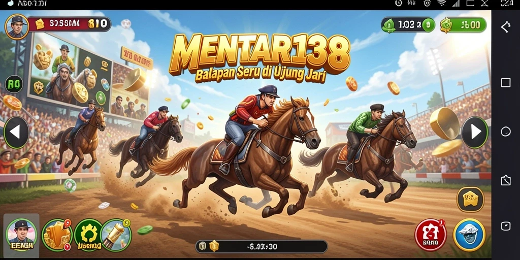 Tangkapan layar MENTARI138 menampilkan aksi balapan yang mendebarkan dan grafis yang menawan.