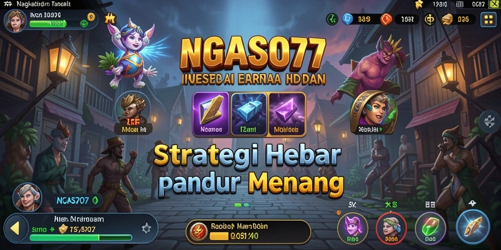 Tampilan gameplay strategis NGASO77 yang menawan dan dinamis.