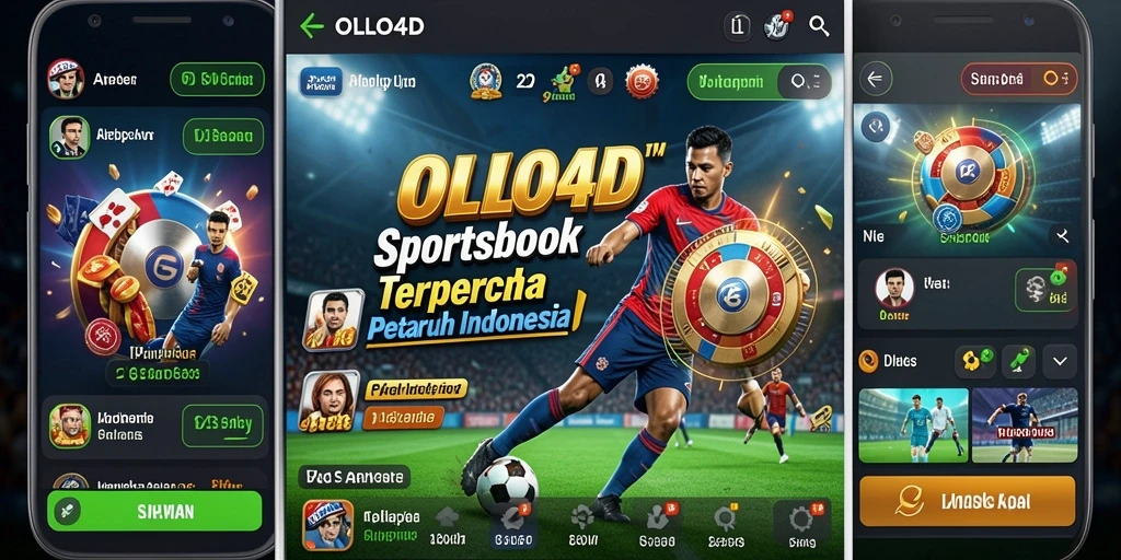 Screenshot OLLO4D menampilkan antarmuka taruhan olahraga yang intuitif.