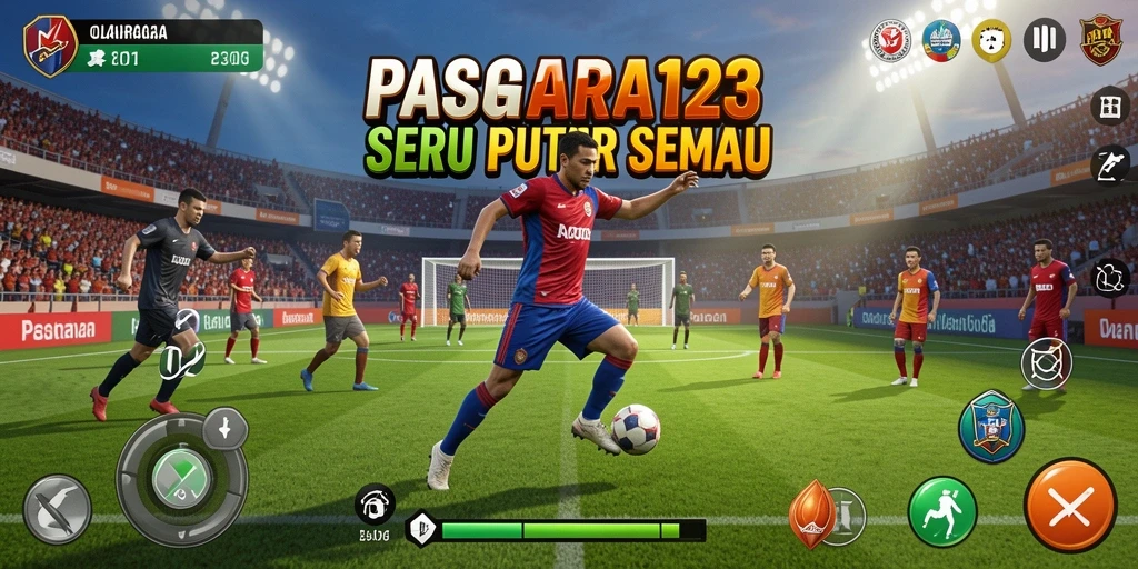 Screenshot PASAR123 menampilkan gameplay seru dalam berbagai cabang olahraga.