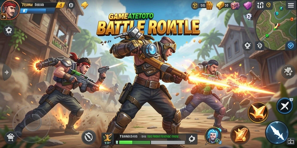 Tampilan luar biasa dari gameplay Battle Royale TERNATETOTO.