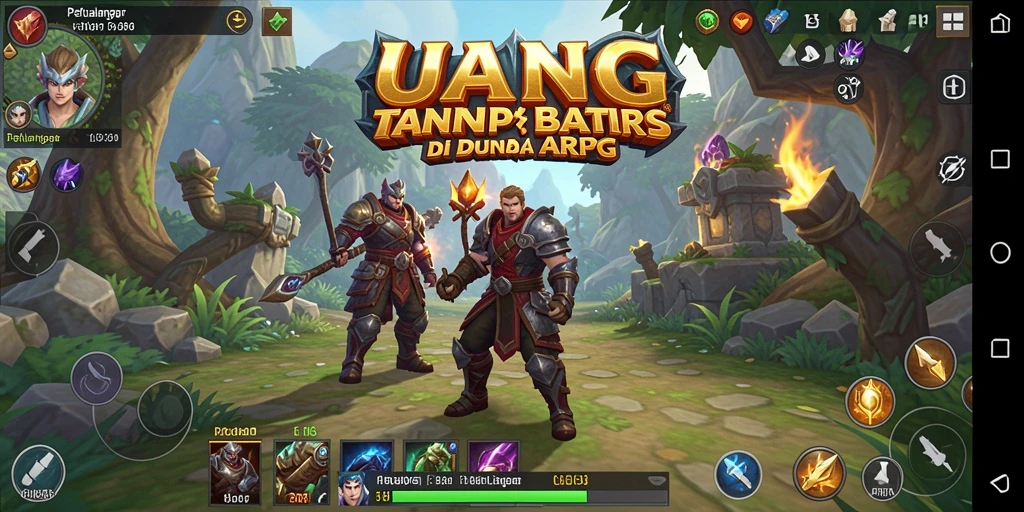 Tampilan menarik gameplay ARPG di UANG dengan grafik berkualitas tinggi.