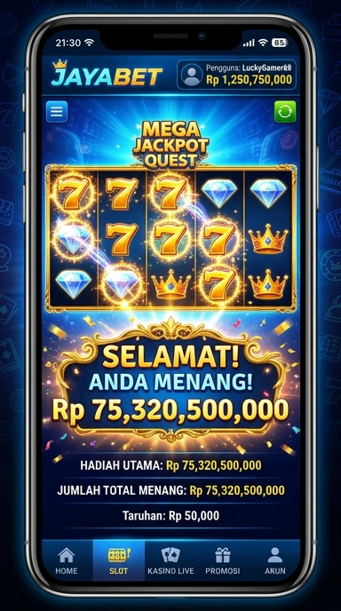 Proses mengunduh mudah di aplikasi jayabet.